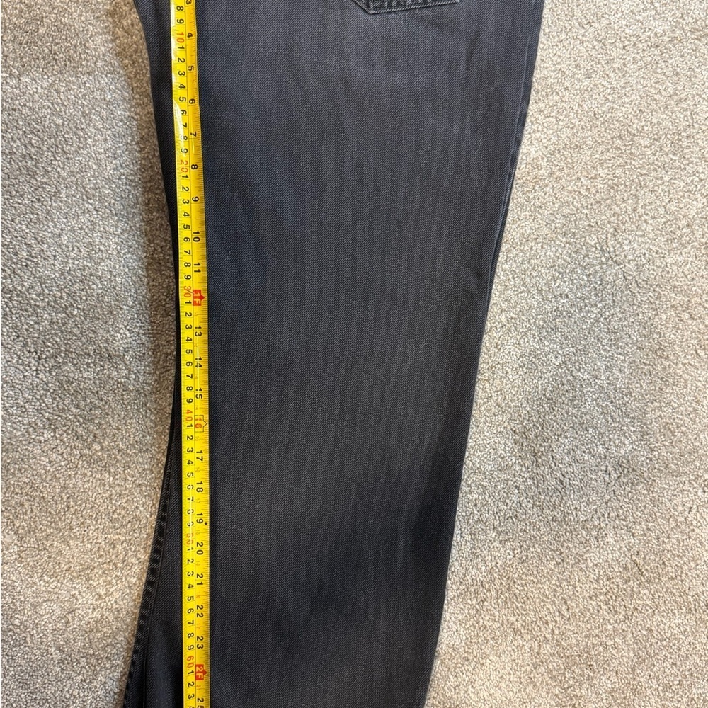 Levi’s 505 Black Straight Leg Jeans Men’s 38x34 – Classic Fit- Faded Black - Picture 9 of 10